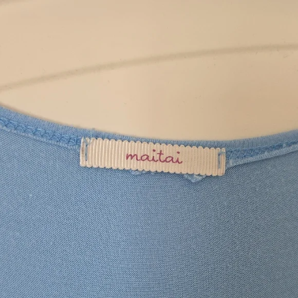 Maitai Sky Blue Lace Mini Dress - Picture 2 of 4